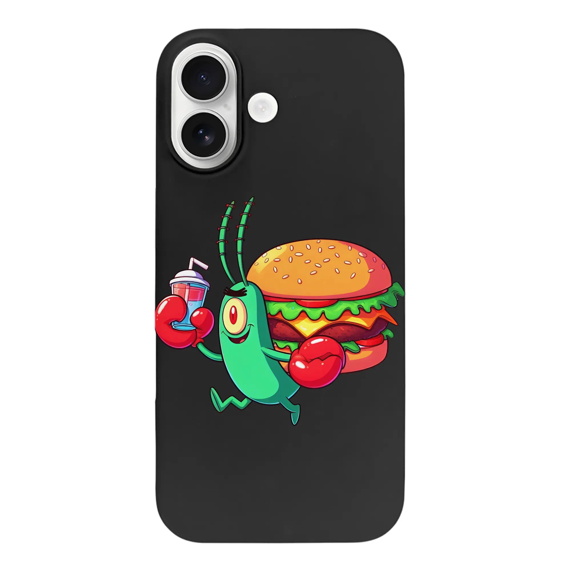 スポンジボブ グッズ プランクトン - iPhone 17 シリーズ シリコンケース 薄型 耐衝撃 指紋防止 ソフトタッチカバー 精密フィット 傷防止 保護ケース iPhone 17/17 Air/17 Pro/17 Pro Max 対応